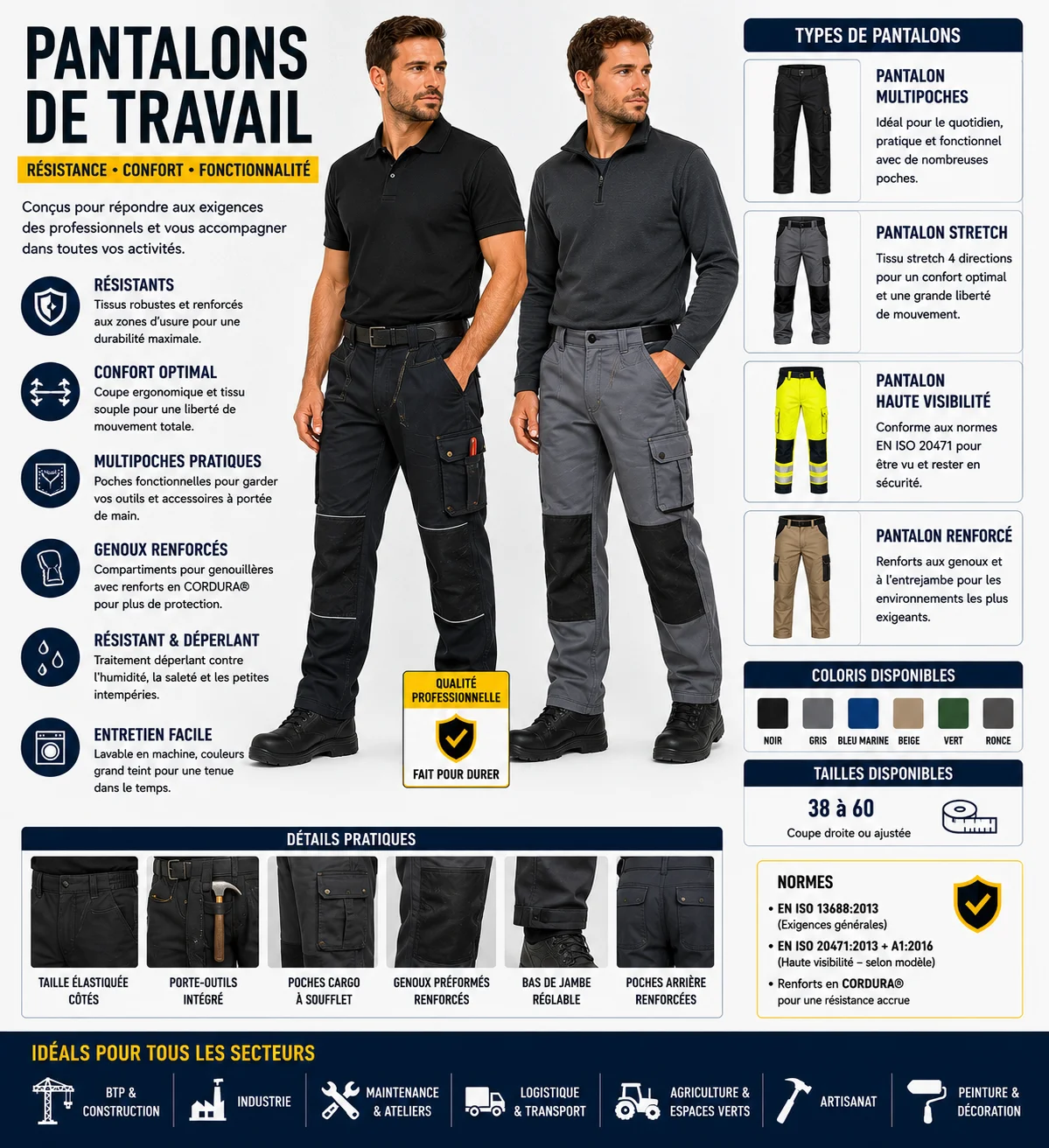 Pantalons de travail